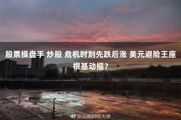 股票操盘手 炒股 危机时刻先跌后涨 美元避险王座根基动摇？