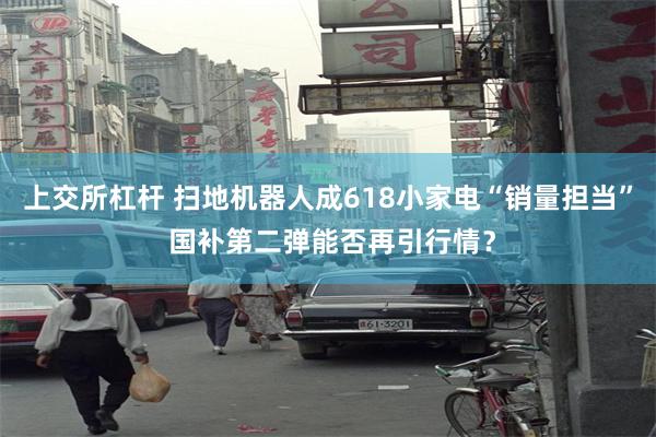 上交所杠杆 扫地机器人成618小家电“销量担当” 国补第二弹能否再引行情？