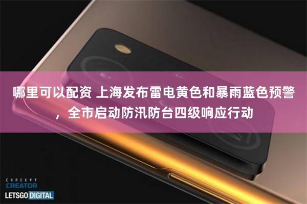 哪里可以配资 上海发布雷电黄色和暴雨蓝色预警，全市启动防汛防台四级响应行动